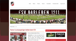 Desktop Screenshot of fsvbarleben.de