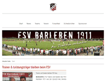 Tablet Screenshot of fsvbarleben.de